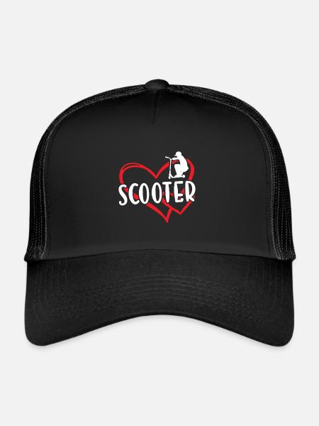 Sport Heart Scooter - Trucker Cap - Schwarz/Schwarz