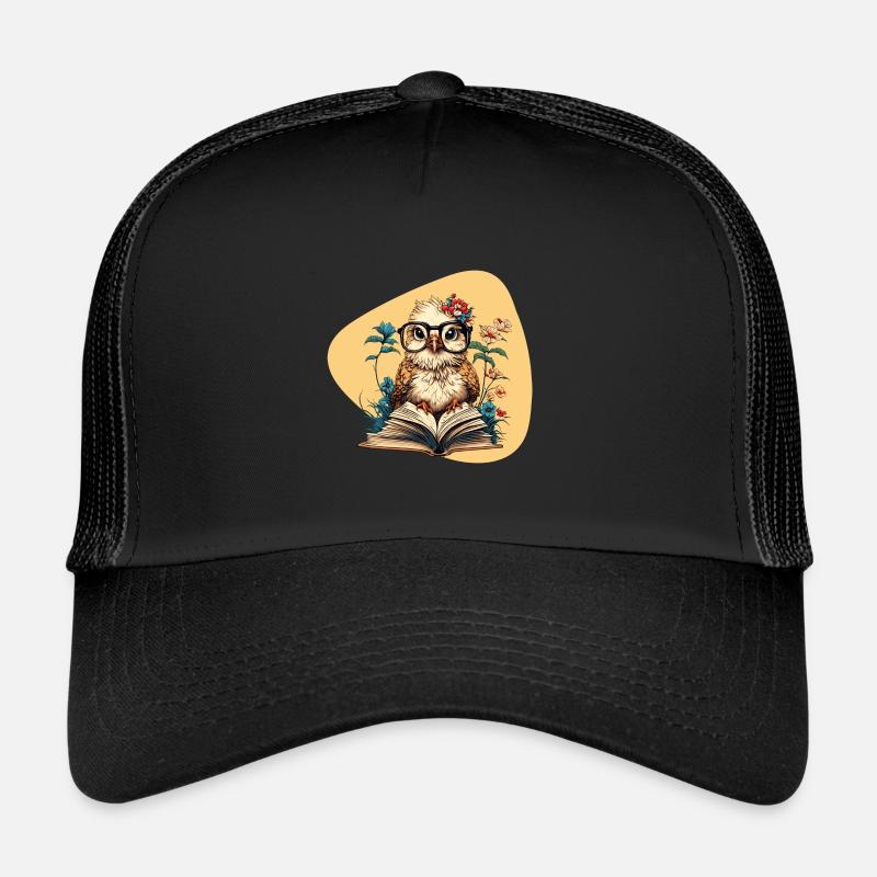 Owl with book Trucker Cap