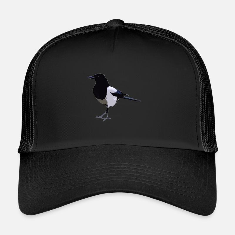 Elster - Trucker Cap - Schwarz/Schwarz