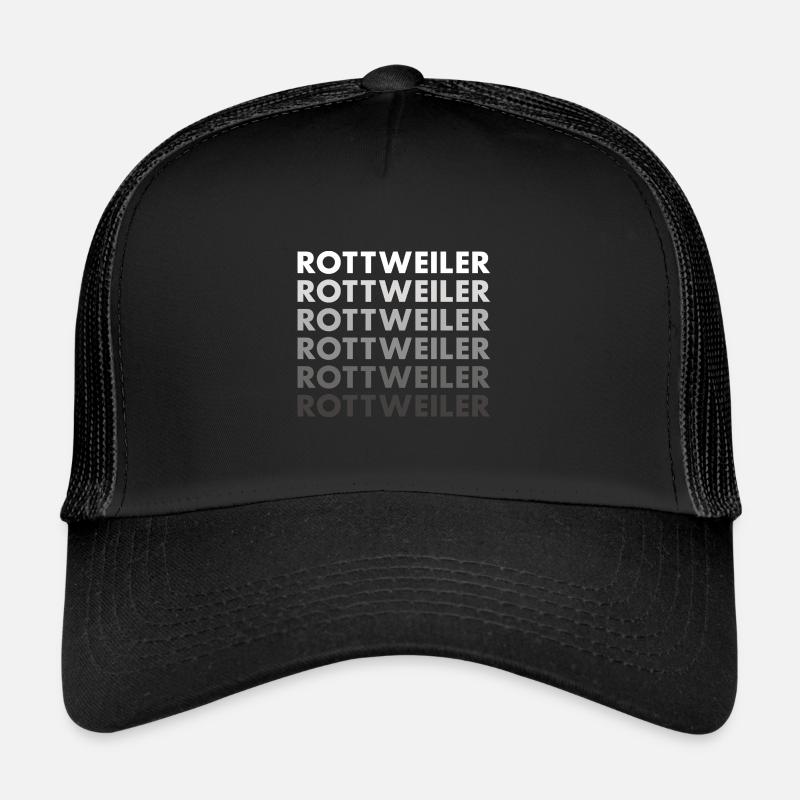 Rottweiler - Trucker Cap - black/black