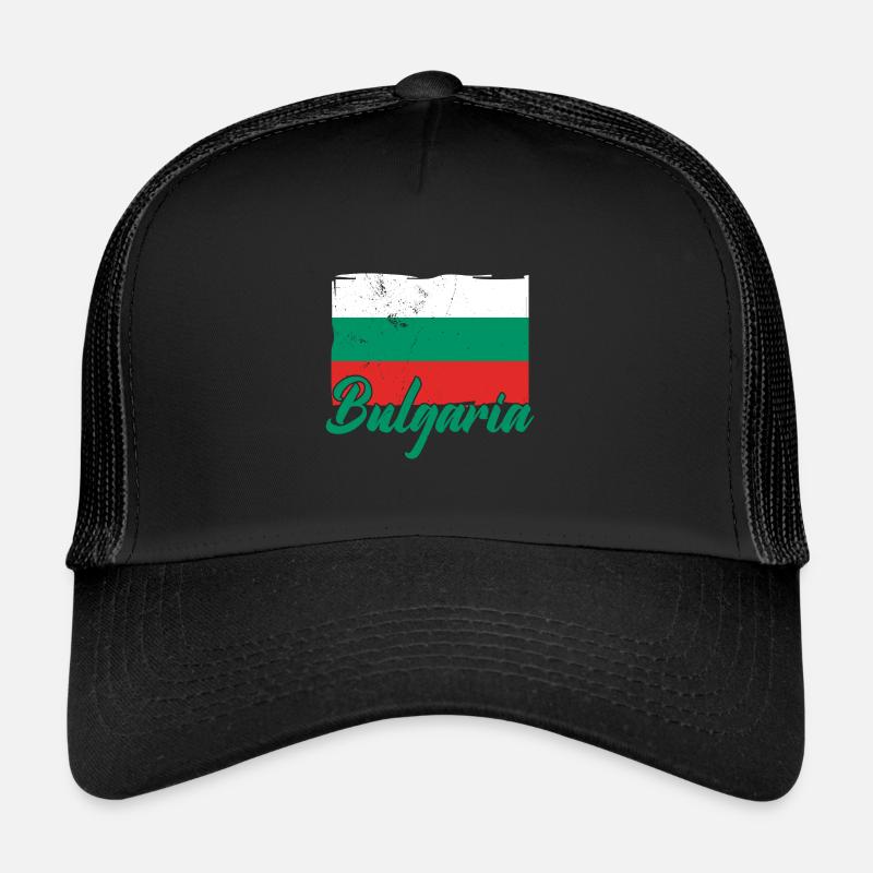 Bulgaria Bulgarian Flag Sofia Holidays Balkans Trucker Cap