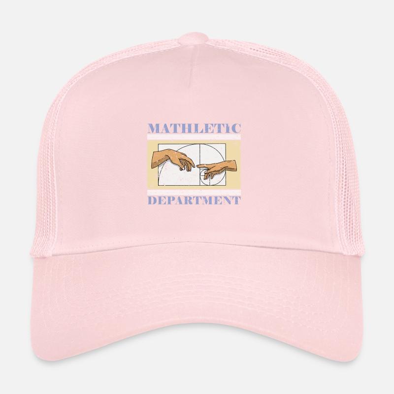 Fibonacci Art Géométrie Spirale Étudiant Casquette trucker 