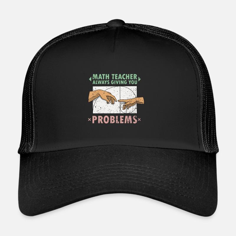 Fibonacci professeur de mathématiques création artistique Casquette trucker 