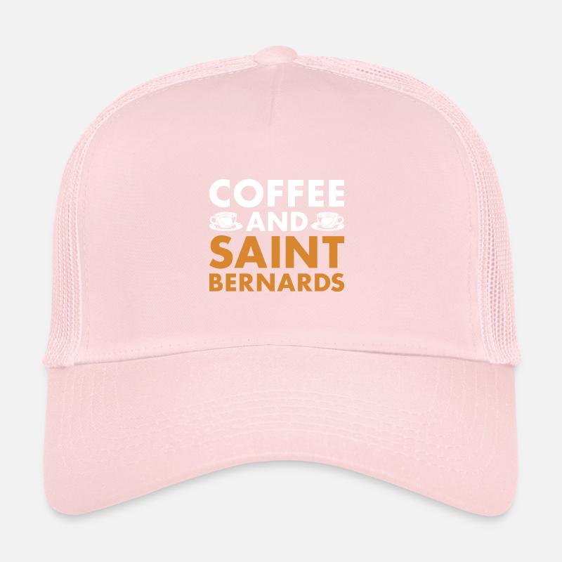 Coffee And Saint Bernard Trucker Cap