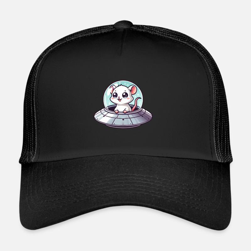 Rat and Mouse UFO Abduction Trucker Cap