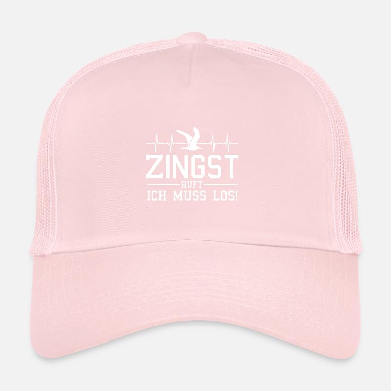 Zingst ruft Herzschlag Ostsee Möwe Trucker Cap