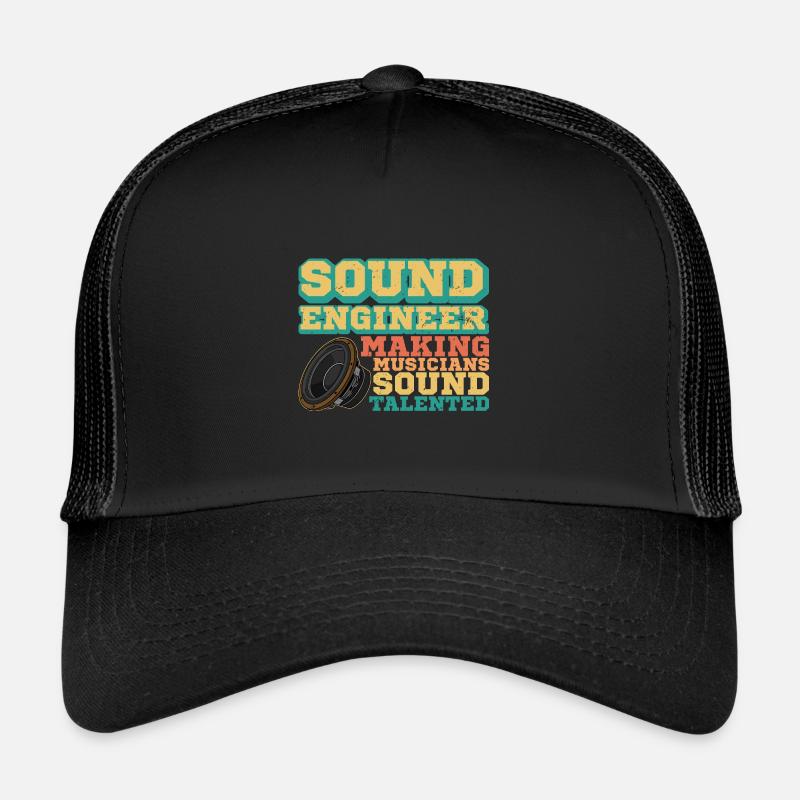 Subwoofer Elektroakustik Mixer Tontechniker Trucker Cap