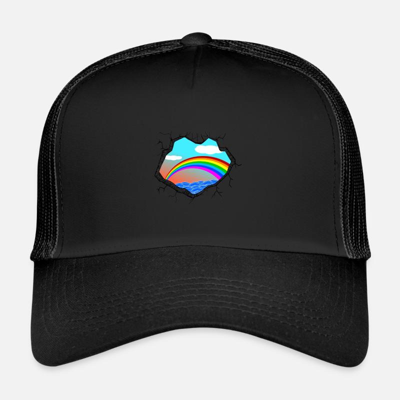 Rainbow Sea Trucker Cap