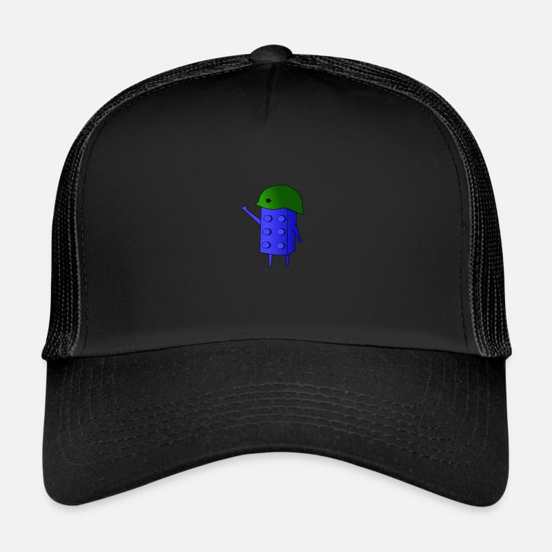 Blue building block Trucker Cap