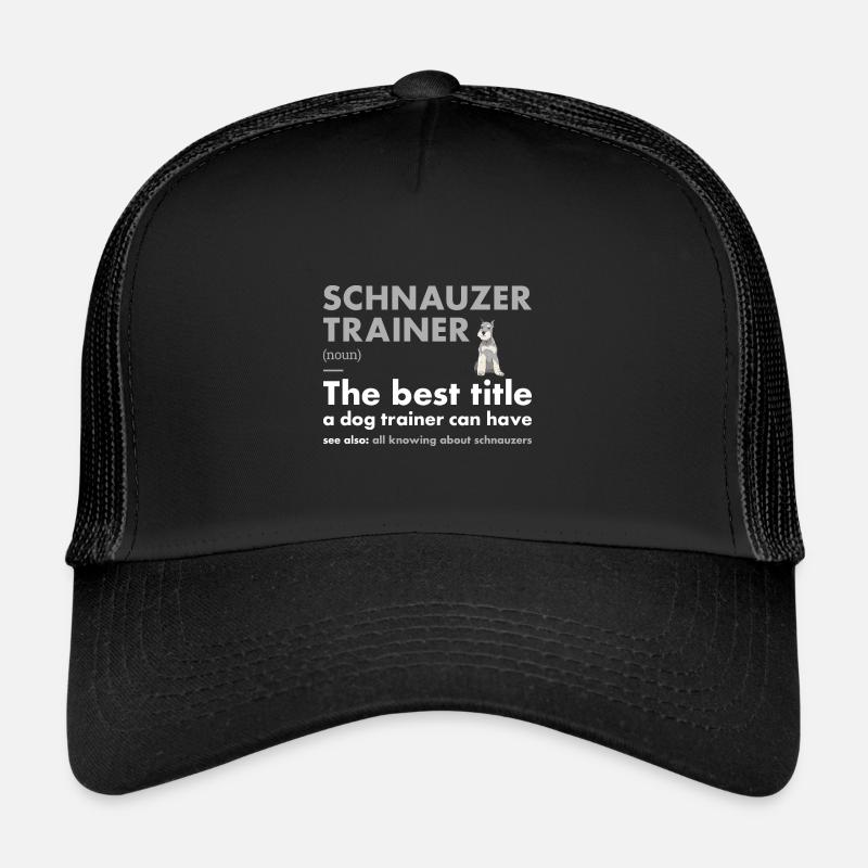 Schnauzer Trainer Definiton Trucker Cap