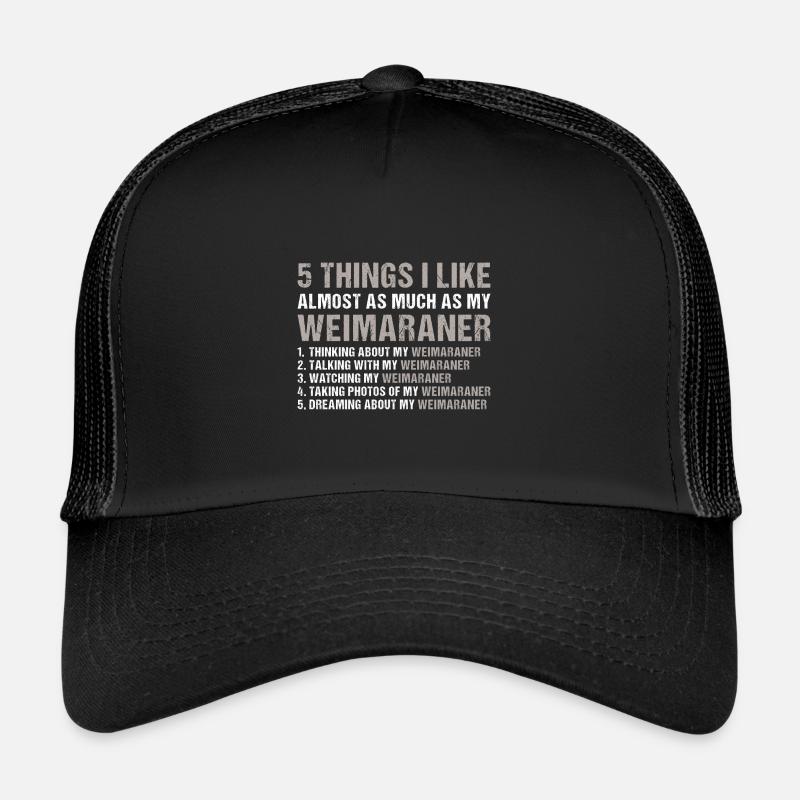 J’aime autant que mon braque de Weimar Casquette trucker 