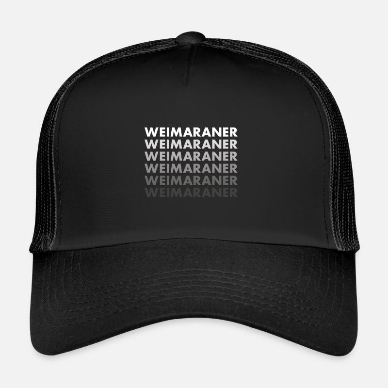 Weimaraner - Trucker Cap - Schwarz/Schwarz
