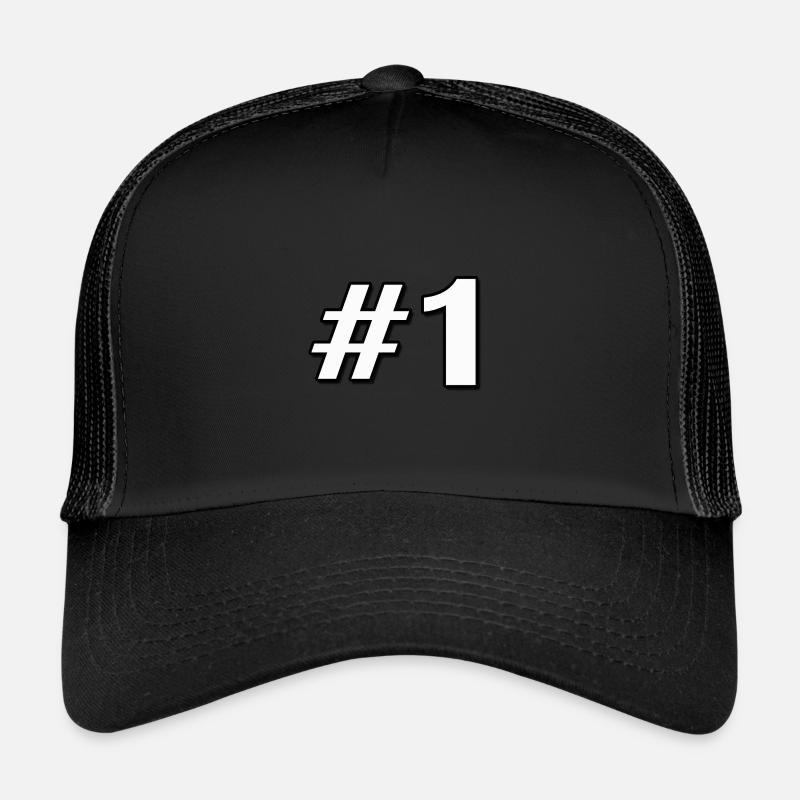 Typ Nummer 1 b - Trucker Cap - Schwarz/Schwarz