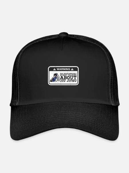 Jiu-Jitsu brésilien BJJ Sports Filles - Casquette trucker  - noir/noir - Devant