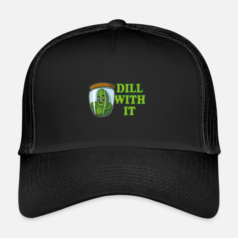 Cucumbers, gherkins, pickles, eating fruit Trucker Cap