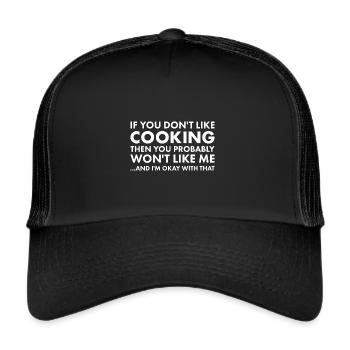 Cuisinez si vous n’aimez pas cuisiner - Casquette trucker  - noir/noir - Devant