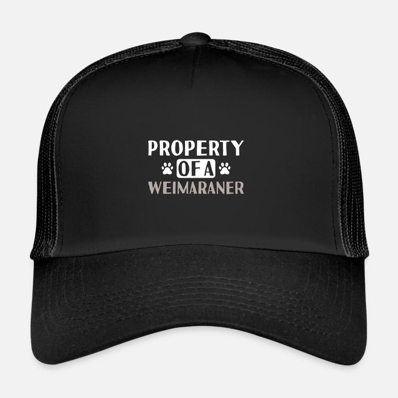 Propriété d’un braque de Weimar Casquette trucker 