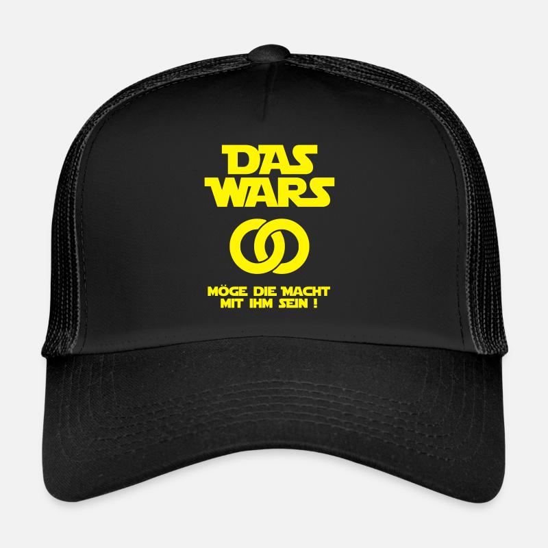 DAS WARS - Möge die Macht mit ihm sein Geschenidee - Trucker Cap - Schwarz/Schwarz