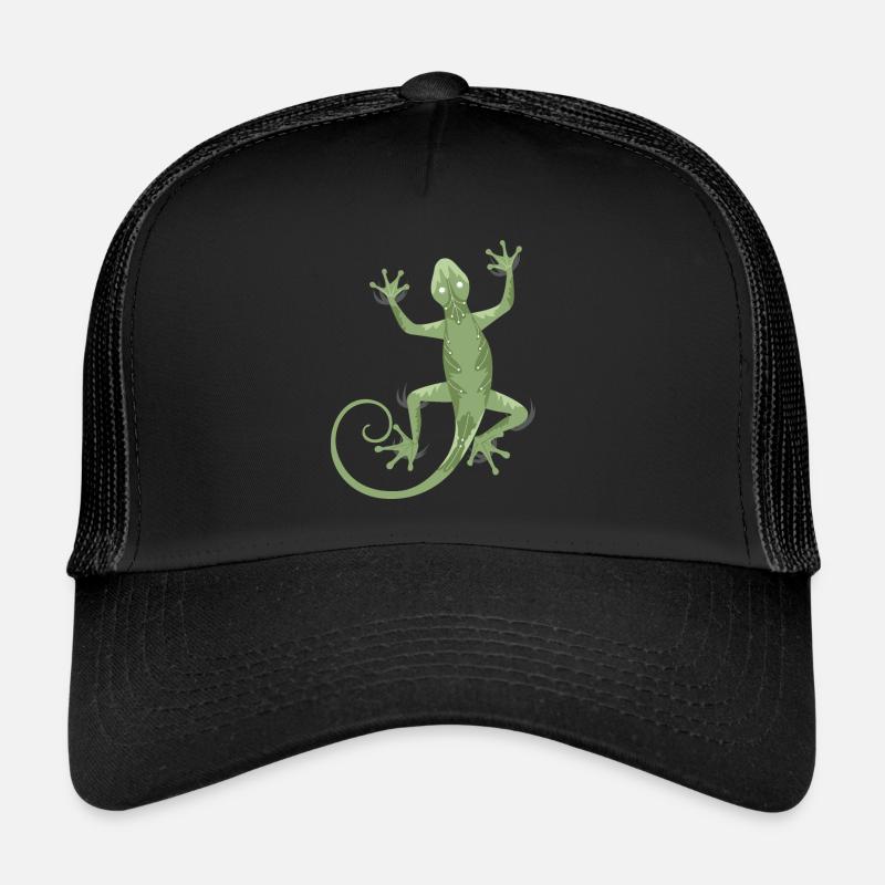 3D gecko Trucker Cap