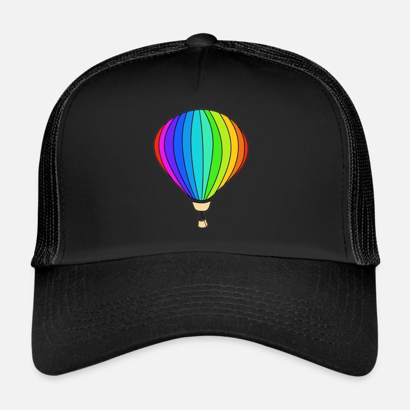 Ballon Regenbogen Heißluftballon Trucker Cap
