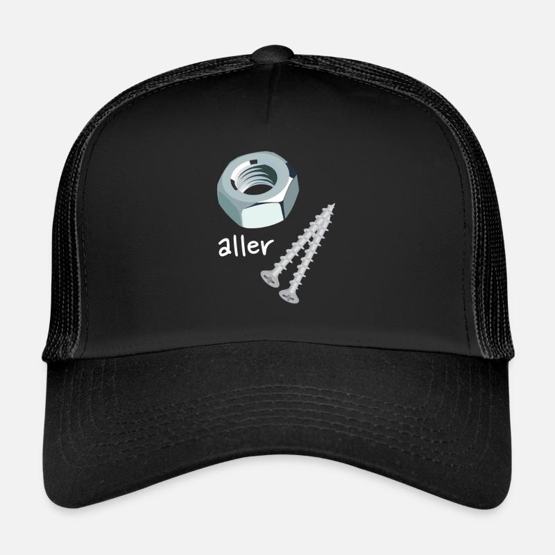 Mutter aller Schrauben - Trucker Cap - Schwarz/Schwarz