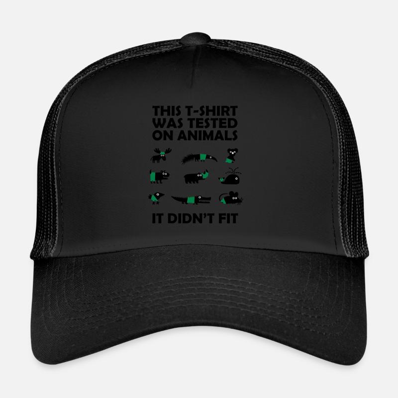 Testé sur les animaux - ne correspondait pas Casquette trucker