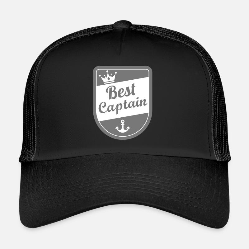 best captain - Trucker Cap - Schwarz/Schwarz