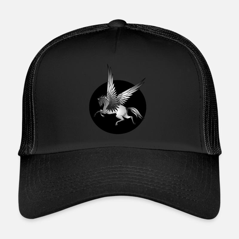 Pegasus - Trucker Cap - black/black