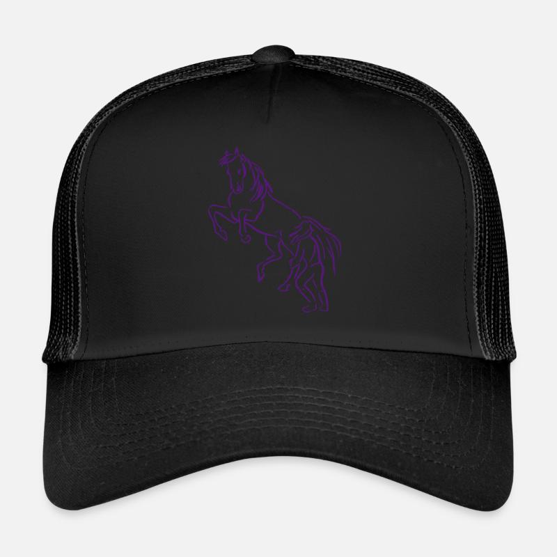 Rising Horse Ground Work Gift Love Pride Trucker Cap