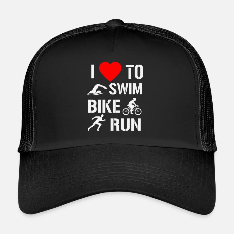 Triathlon - Trucker Cap - Schwarz/Schwarz