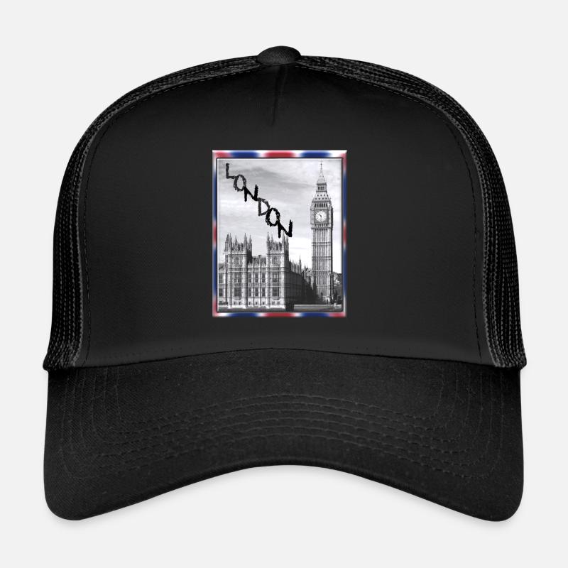 London Big Ben Union Jack Casquette trucker 