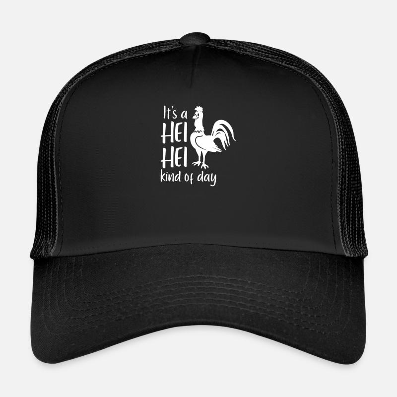 C'est une sorte de couleur de jour Hei Hei, Hei Hei Moana - Casquette trucker - noir/noir