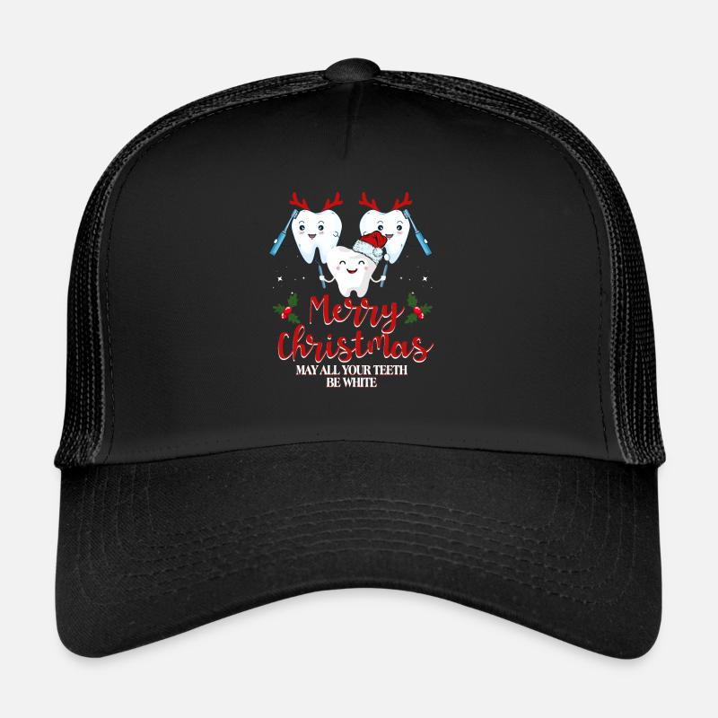 Joyeux Noël, que toutes tes dents soient blanches Casquette trucker 