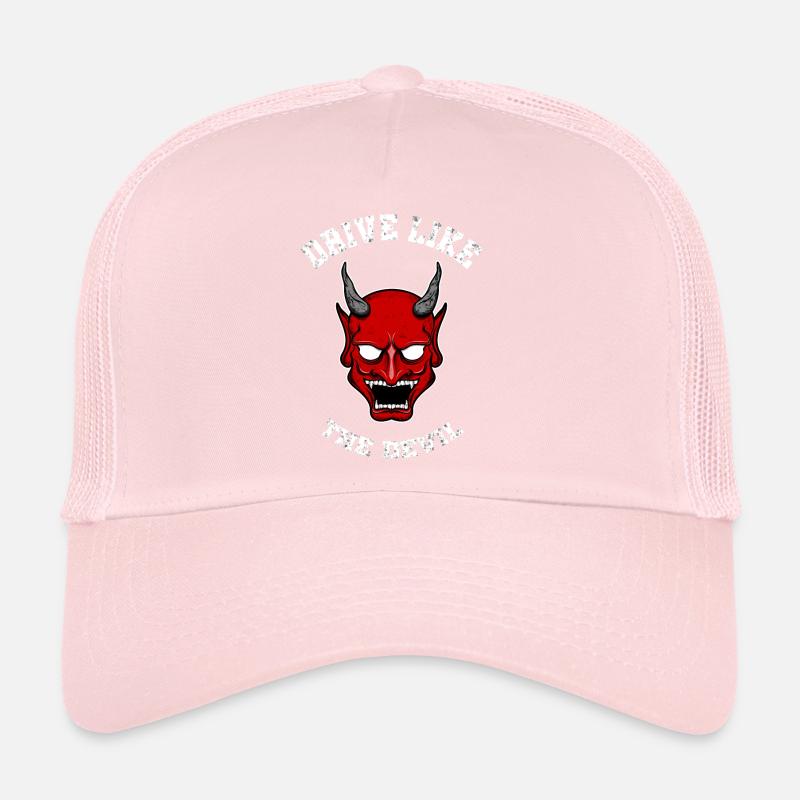Driving like the devil motorcycle car Trucker Cap