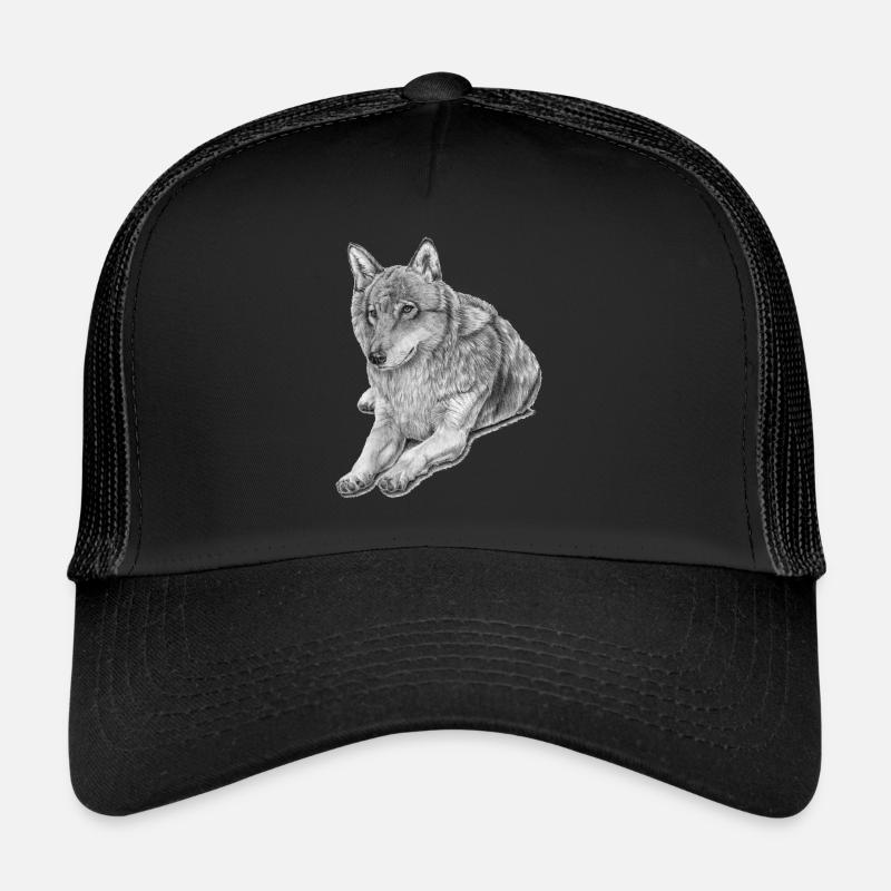 Grey Wolf Trucker Cap