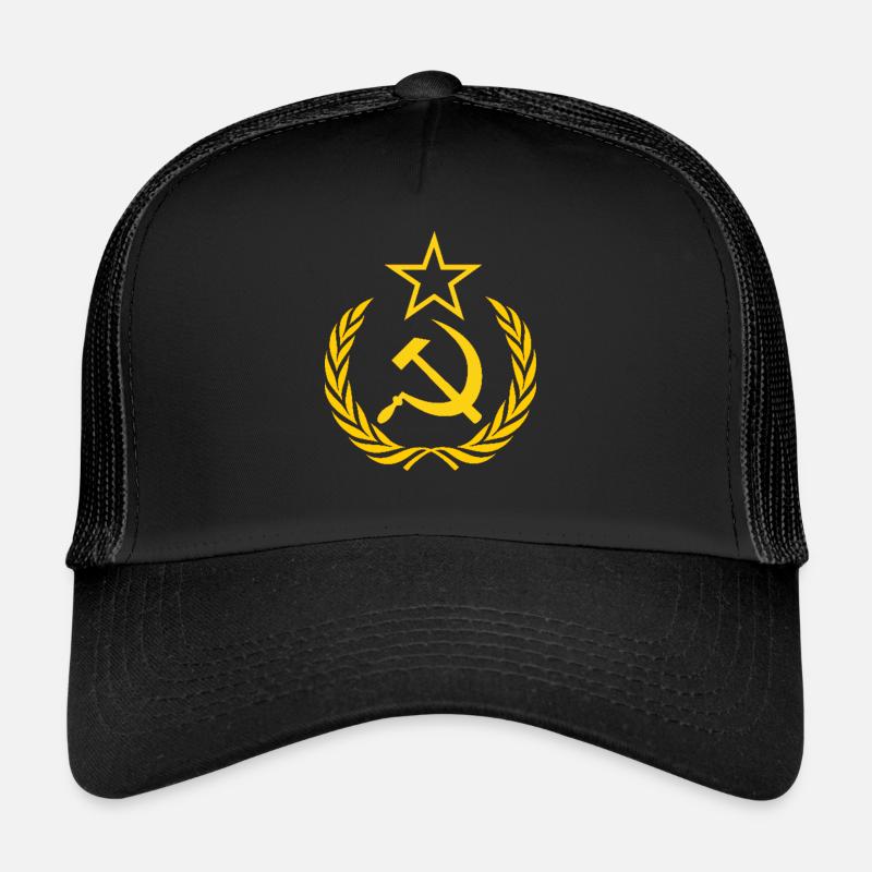 Communism Socialism Soviet Union Design Trucker Cap