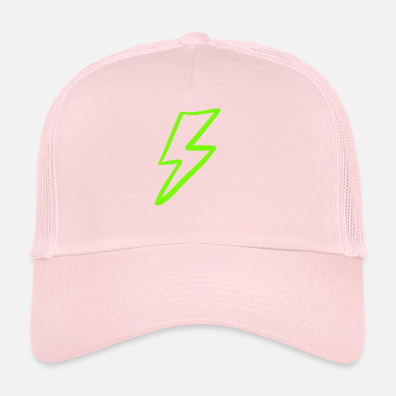 Lightning light electricity storm gift Trucker Cap