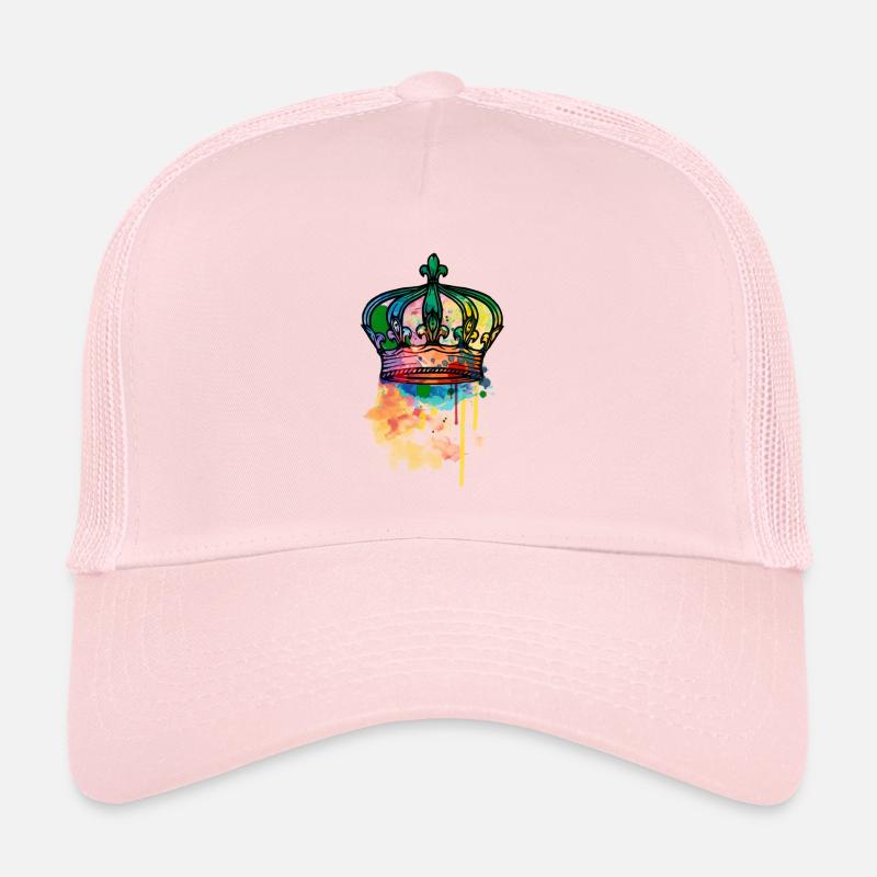 Couronne colorée Casquette trucker 