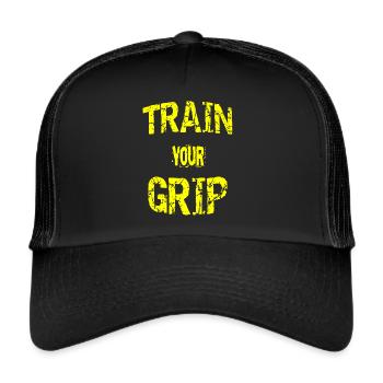 Grip training series Yellow - Trucker Cap - black/black - Front