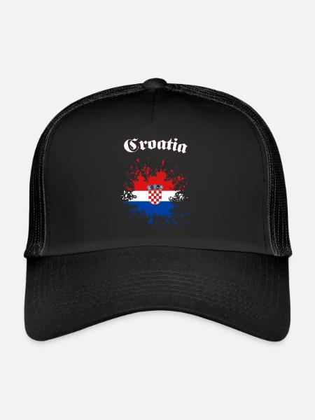 Croatia Hrvatska Croatia - Trucker Cap - black/black