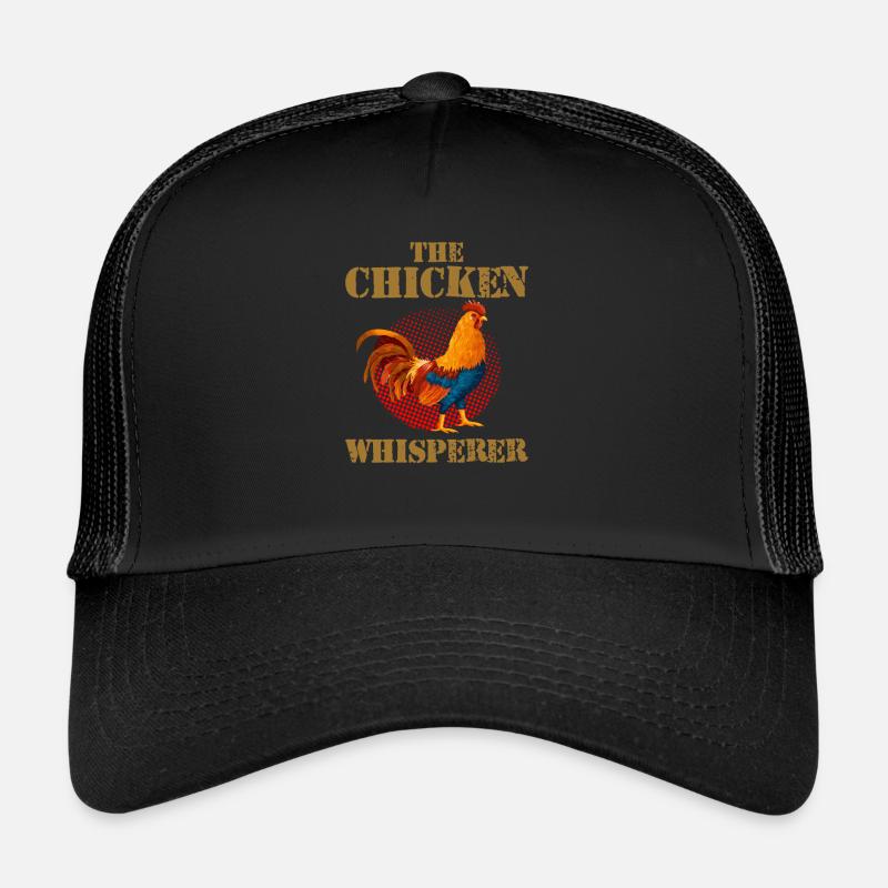 Der Hühnerflüsterer - Trucker Cap - Schwarz/Schwarz