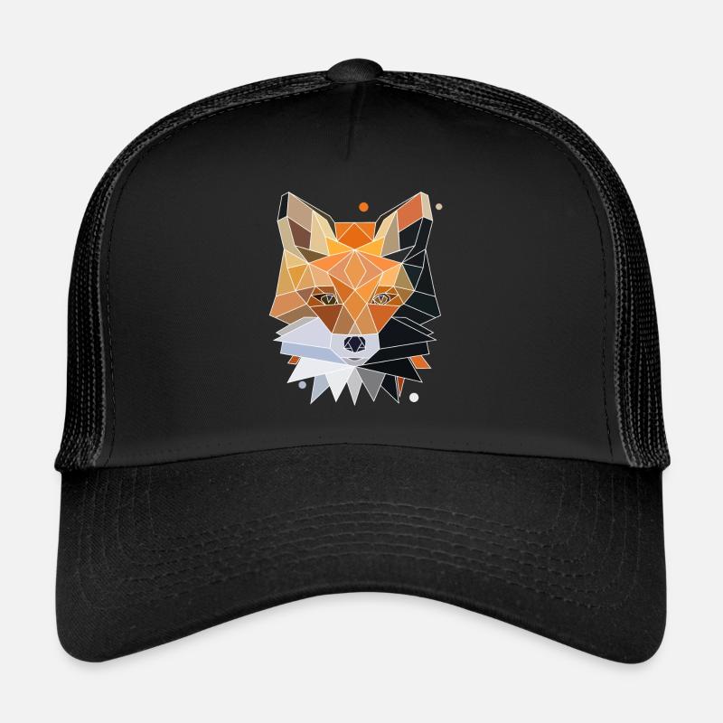 Conception de polygone de renard Casquette trucker 