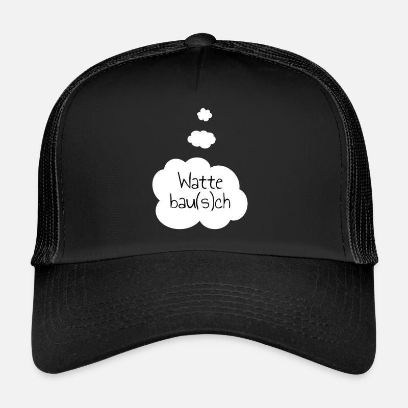 Wattebau(s)ch Bauch - Trucker Cap - Schwarz/Schwarz