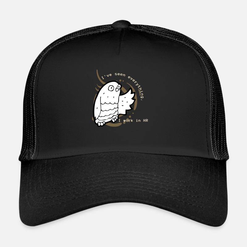 Eule braun - I work in HR Trucker Cap