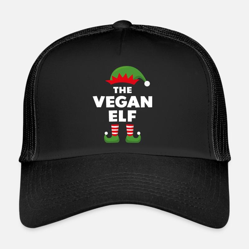 Die vegane Elfe - Trucker Cap - Schwarz/Schwarz