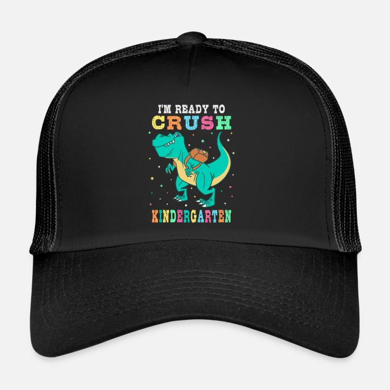Bereit für den Kindergarten - Trucker Cap - Schwarz/Schwarz