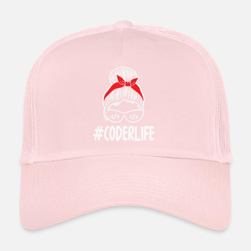Mom Coding Mother Woman Coderlife Trucker Cap