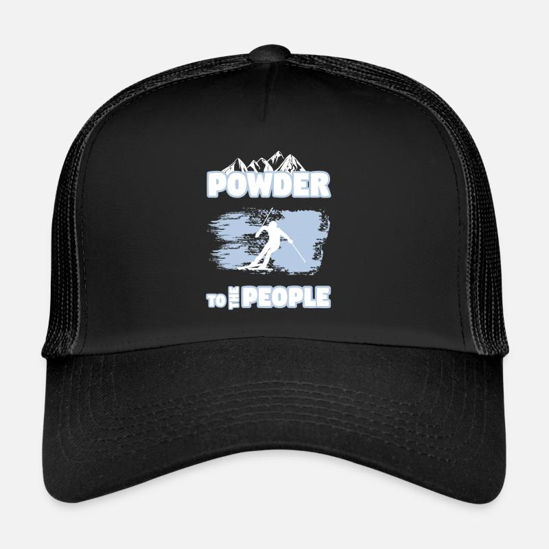 ski - Trucker Cap - Schwarz/Schwarz