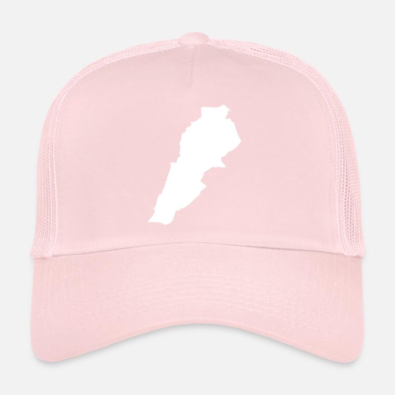 Drapeau de la carte du Liban Casquette trucker 