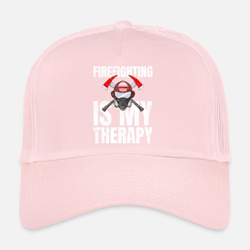 Firefighting Is My Therapy Fire Brigade Trucker Cap